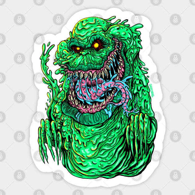 Gross Ghost Sticker by Robisrael